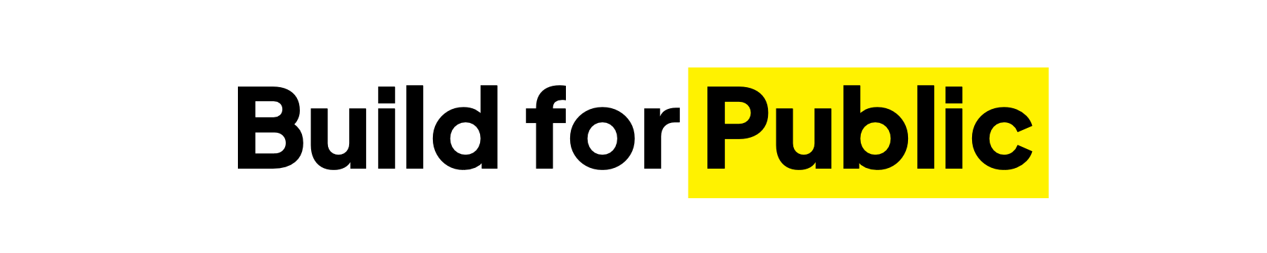 Build for Public